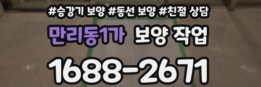 만리동1가 보양 작업