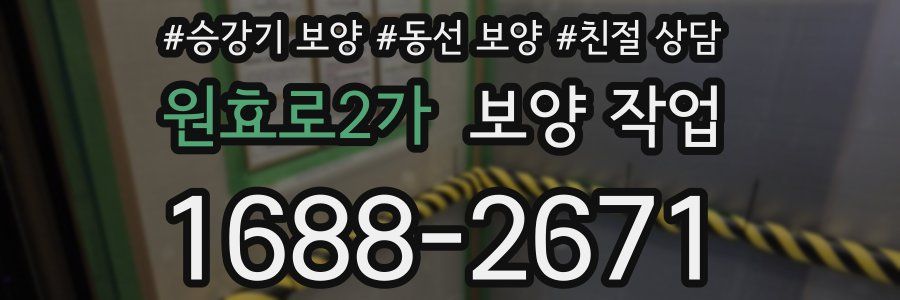 원효로2가 보양 작업