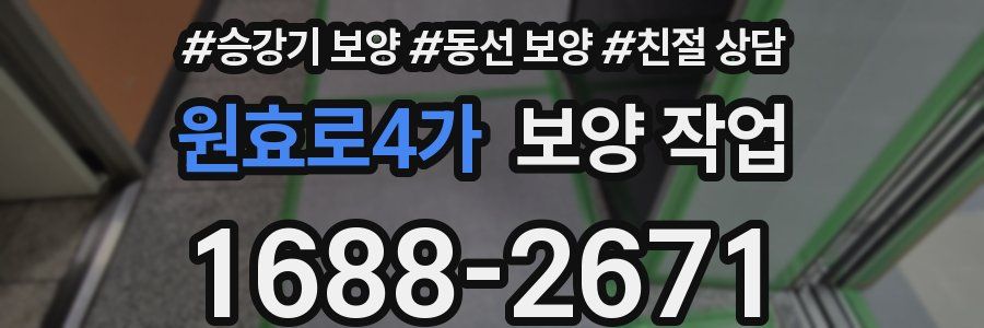 원효로4가 보양 작업