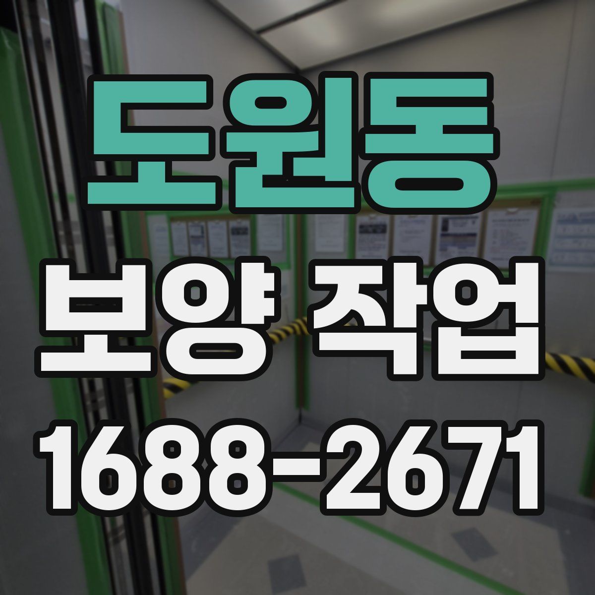 도원동 보양 작업