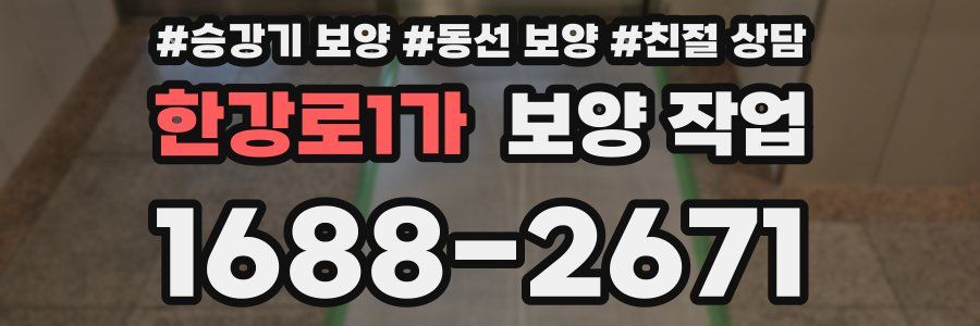 한강로1가 보양 작업