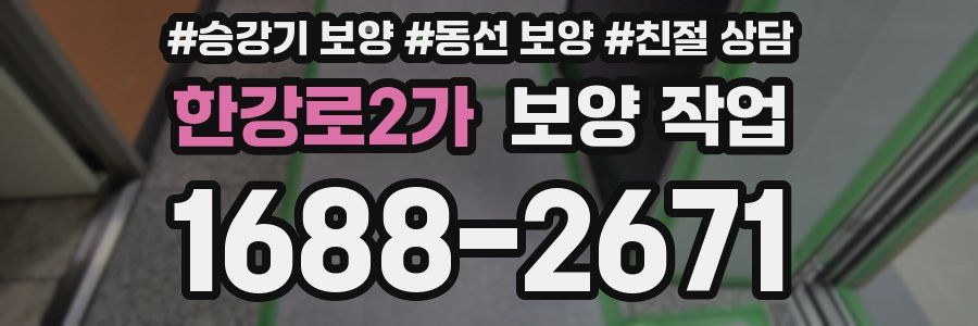 한강로2가 보양 작업
