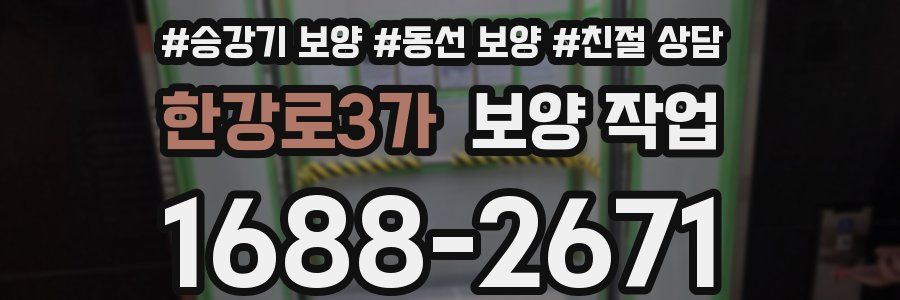 한강로3가 보양 작업