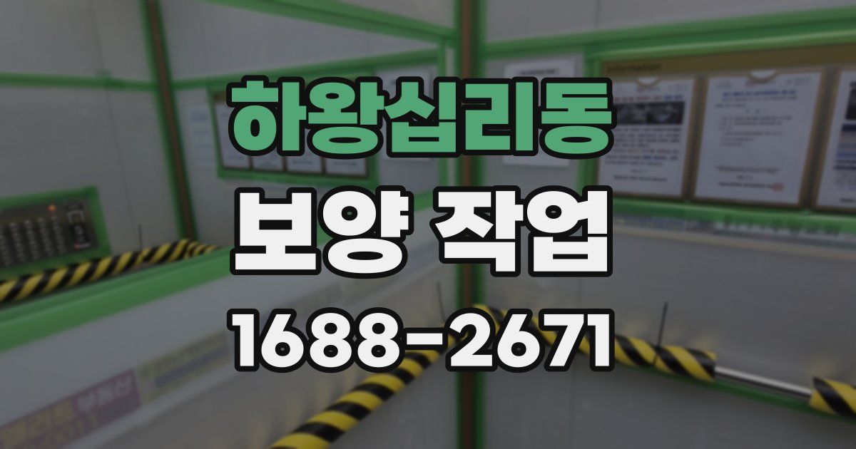 하왕십리동 보양 작업