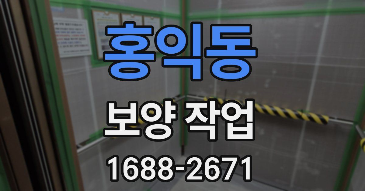 홍익동 보양 작업