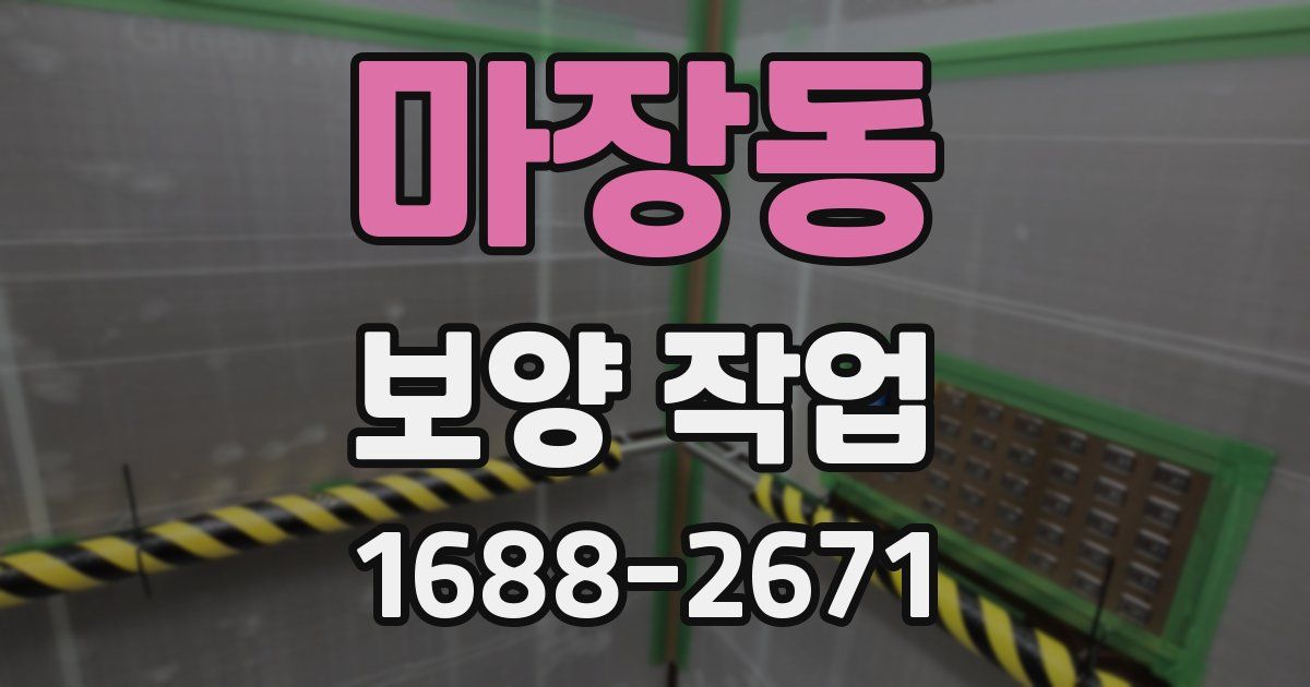 마장동 보양 작업
