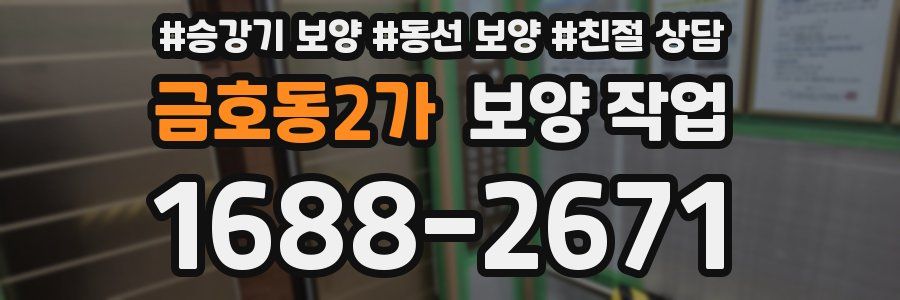 금호동2가 보양 작업