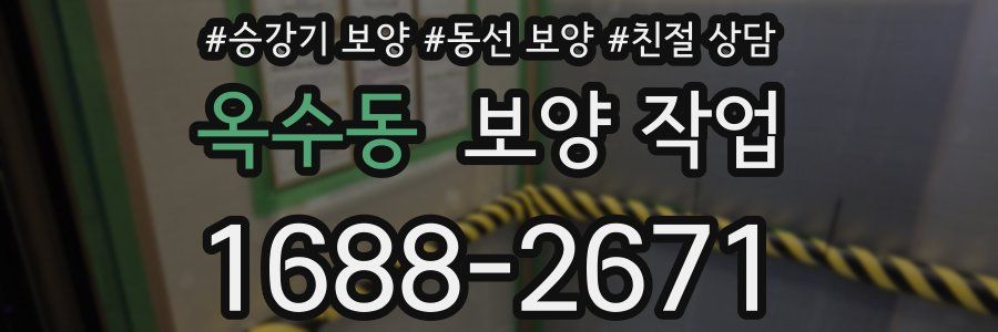 옥수동 보양 작업