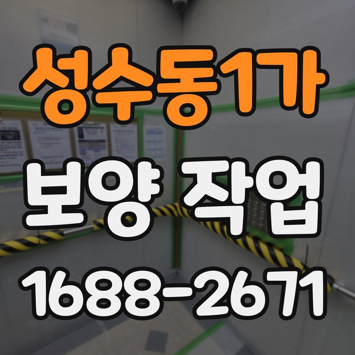 성수동1가 보양 작업 후 손상 방지를 위한 관리