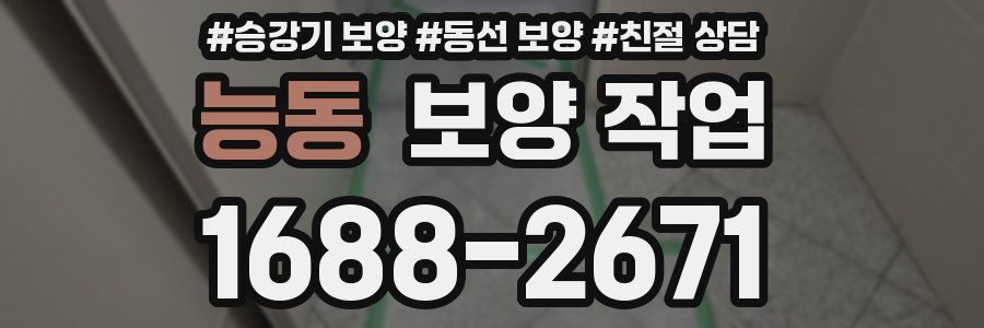 능동 보양 작업