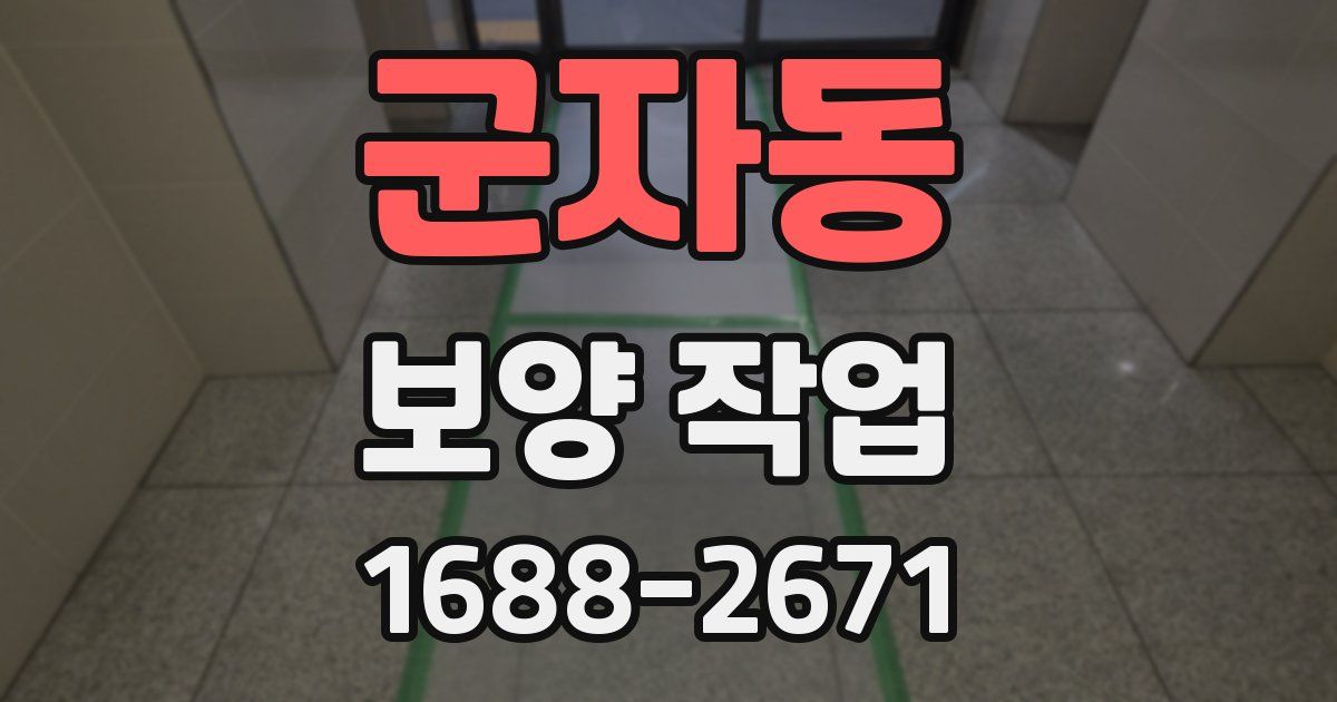 군자동 보양 작업