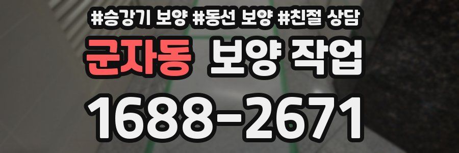 군자동 보양 작업