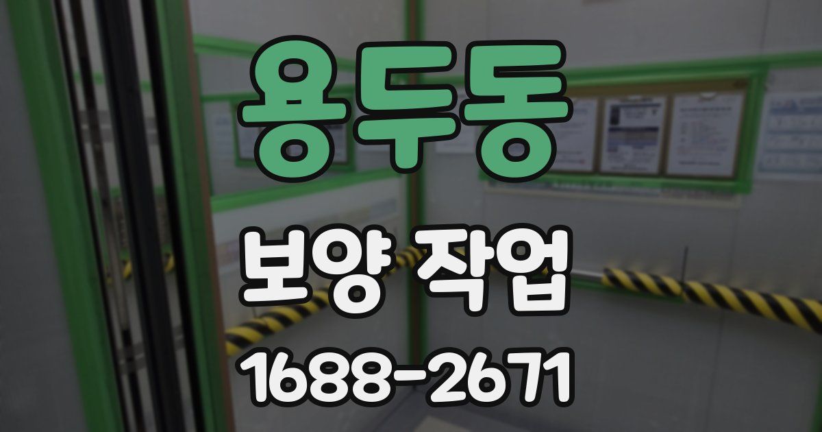 용두동 보양 작업