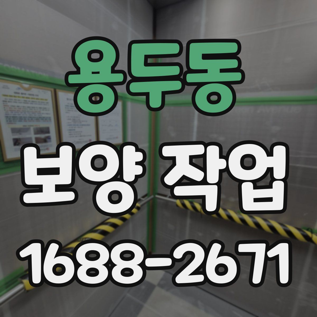 용두동 보양 작업