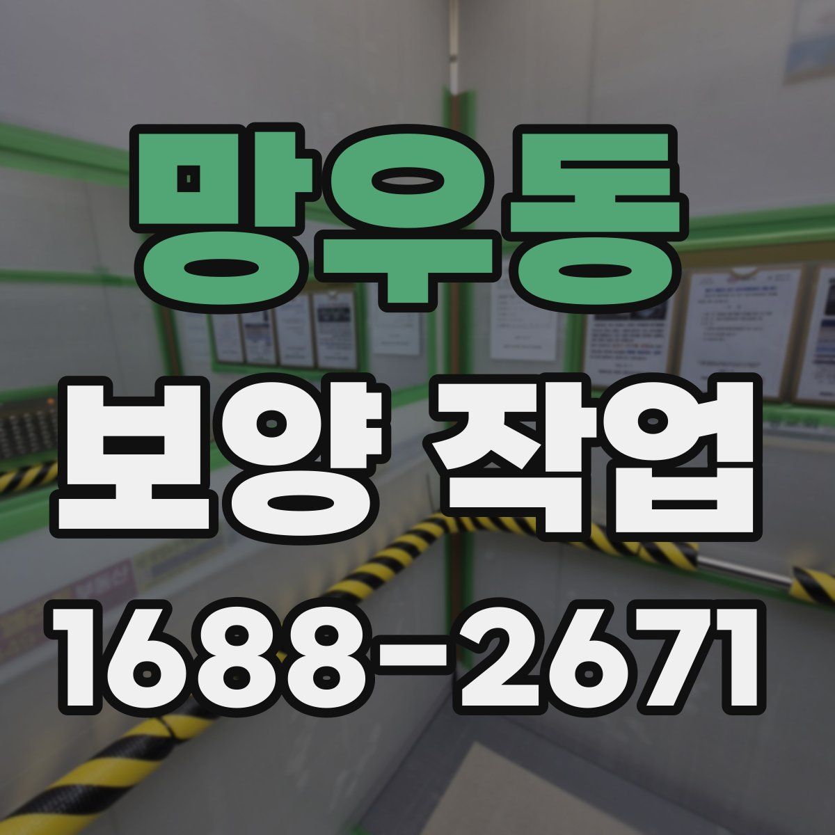 망우동 보양 작업