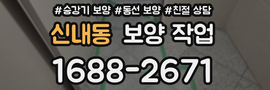 신내동 보양 작업