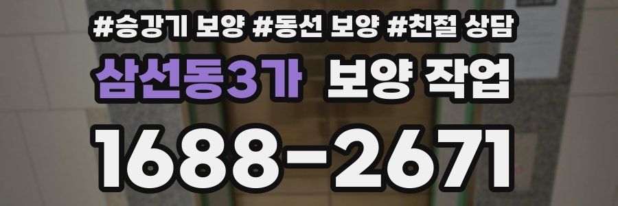 삼선동3가 보양 작업