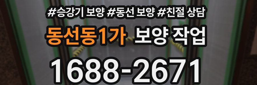 동선동1가 보양 작업