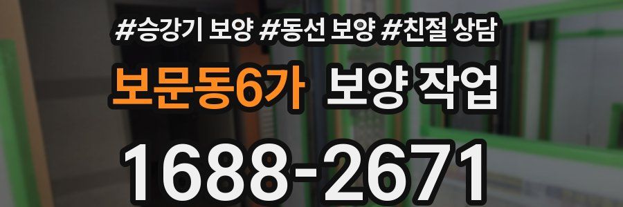 보문동6가 보양 작업