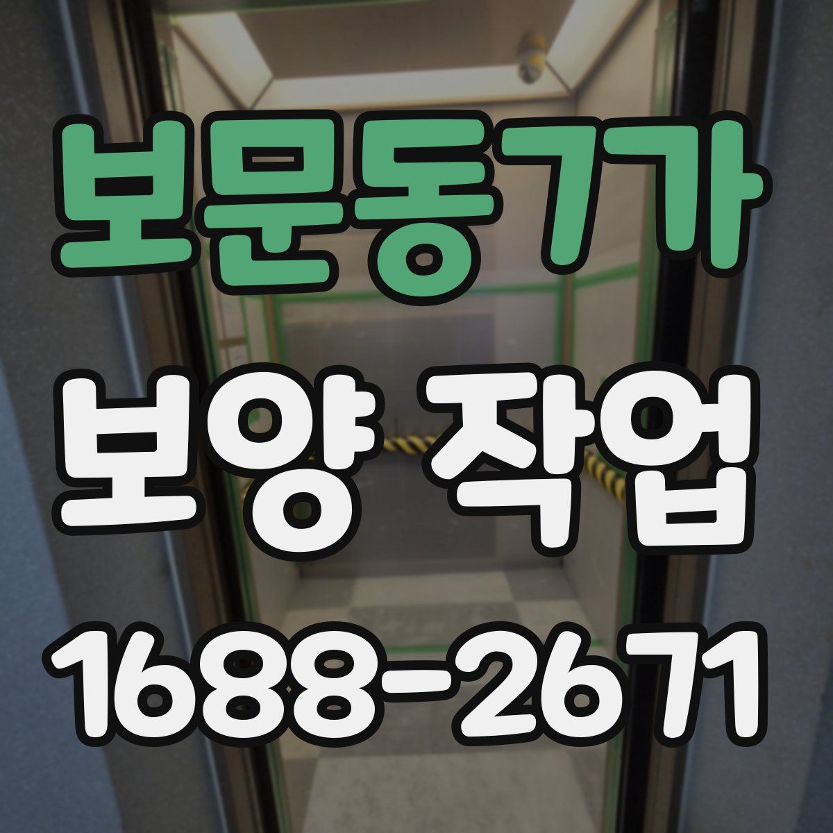 보문동7가 보양 작업