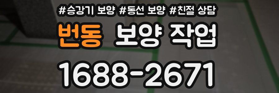 번동 보양 작업