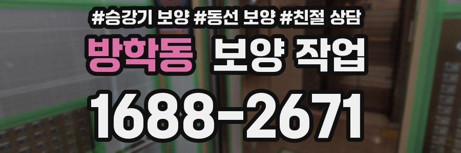 방학동 보양 작업