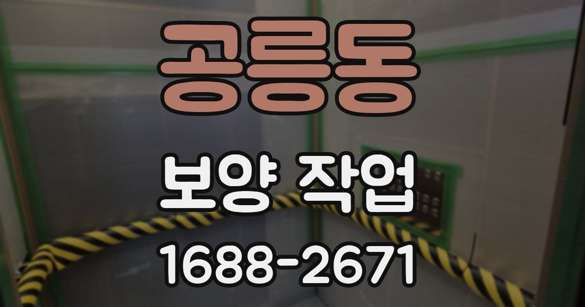 공릉동 보양 작업