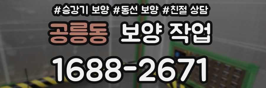 공릉동 보양 작업