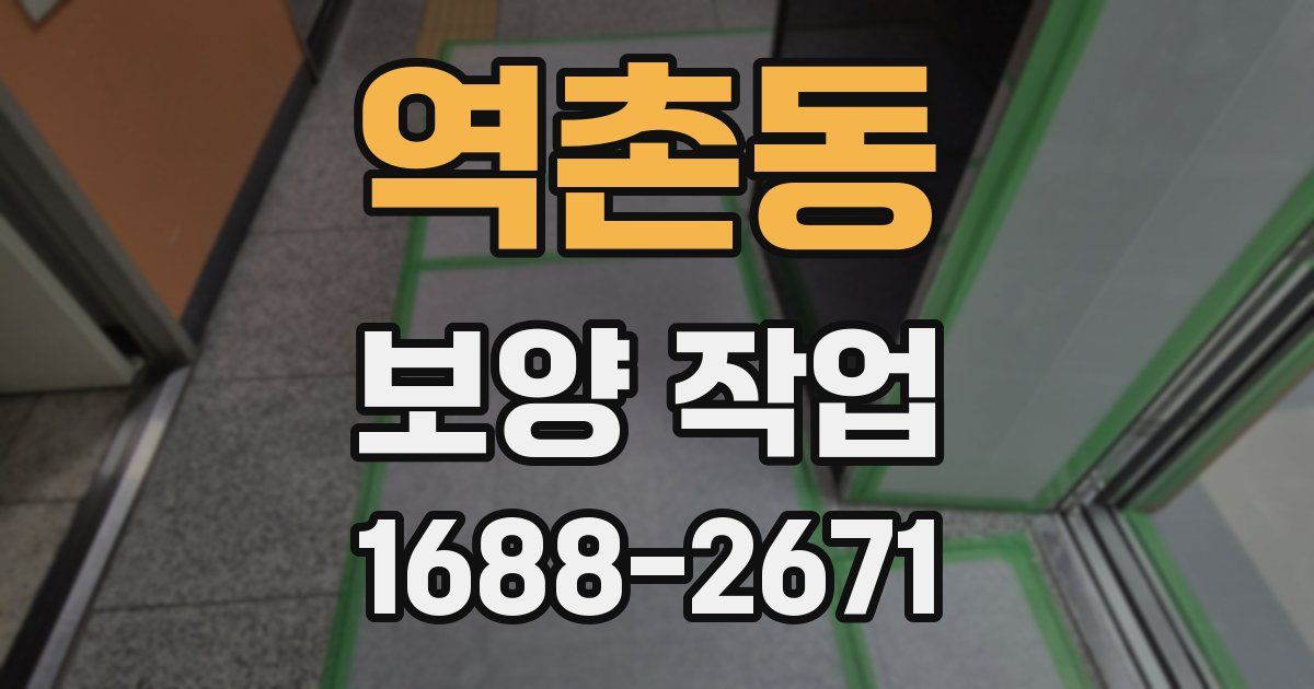 역촌동 보양 작업