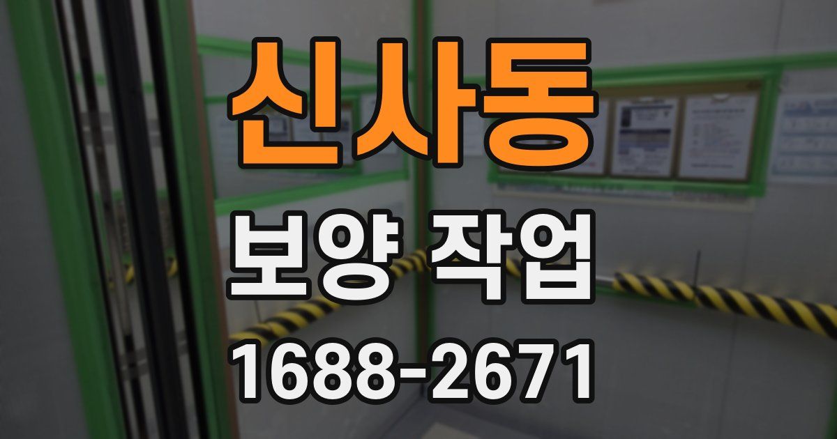 신사동 보양 작업