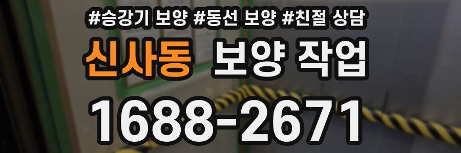 신사동 보양 작업
