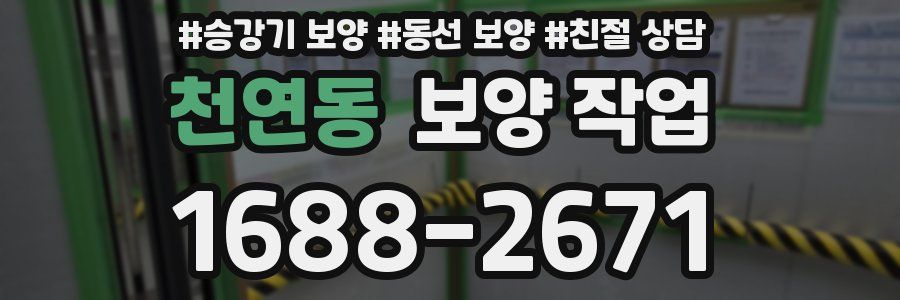 천연동 보양 작업