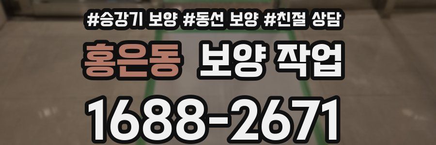 홍은동 보양 작업