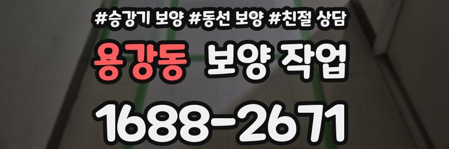 용강동 보양 작업