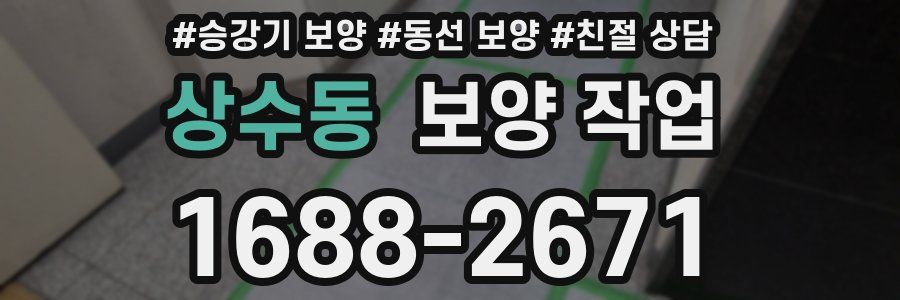 상수동 보양 작업
