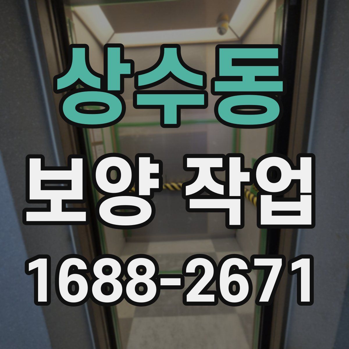 상수동 보양 작업
