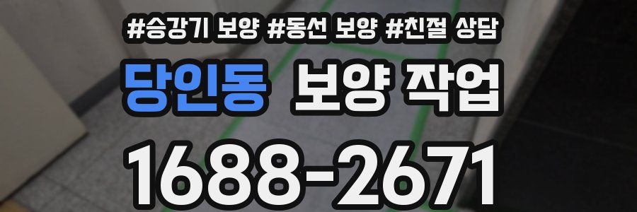 당인동 보양 작업
