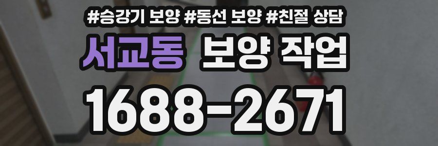 서교동 보양 작업