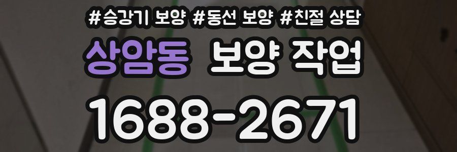 상암동 보양 작업