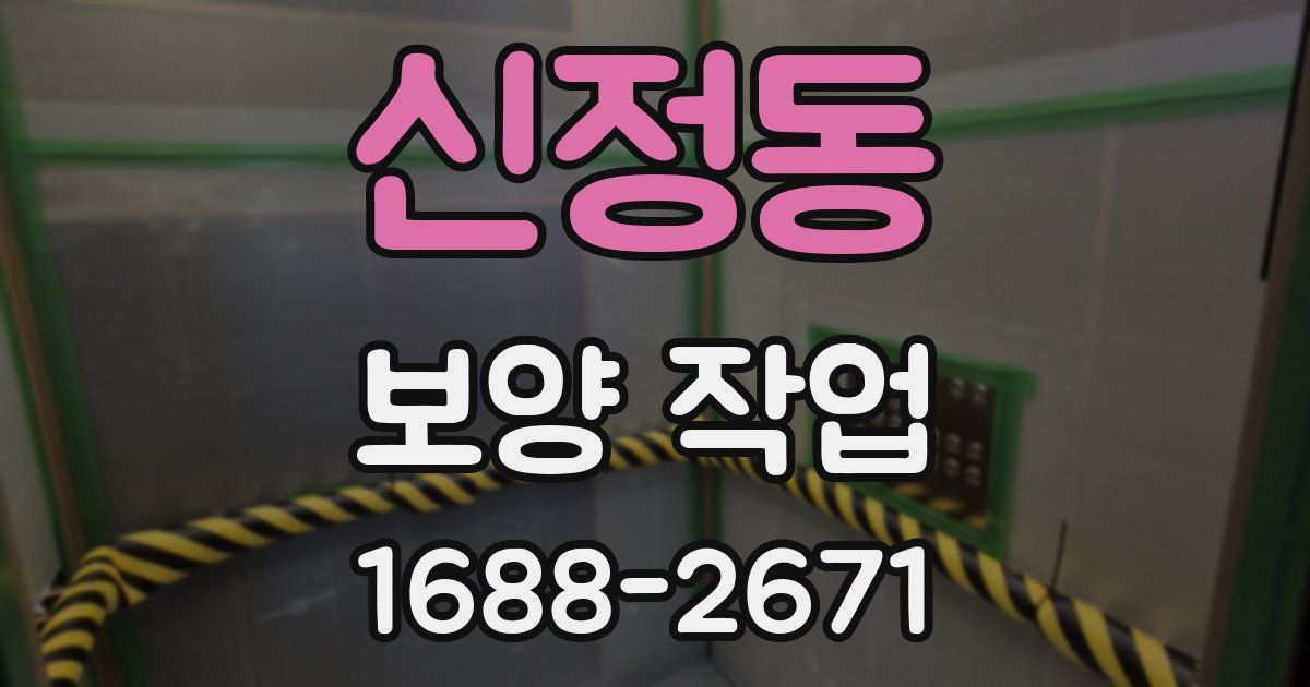 신정동 보양 작업