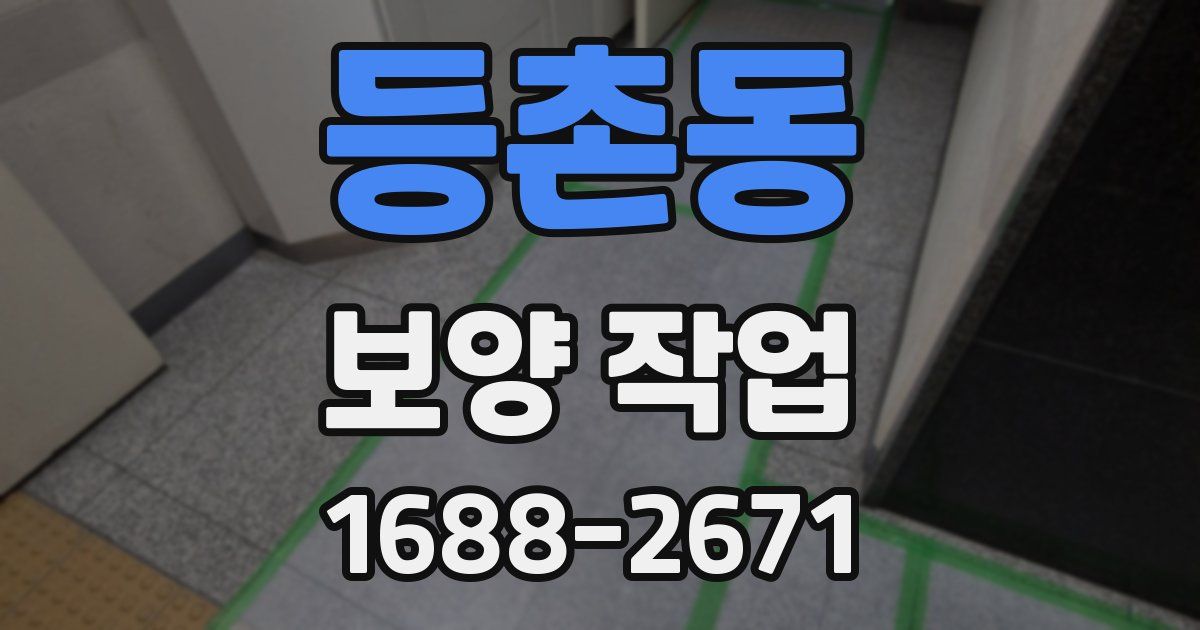 등촌동 보양 작업
