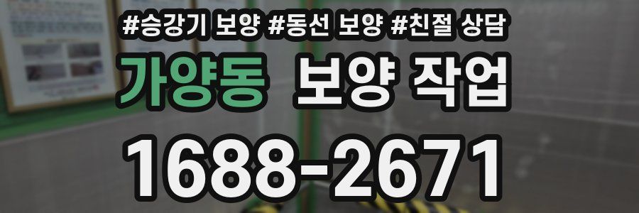 가양동 보양 작업