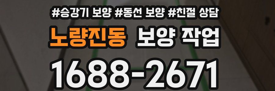 노량진동 보양 작업