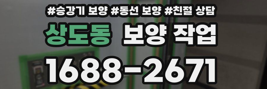 상도동 보양 작업