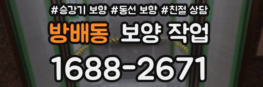 방배동 보양 작업