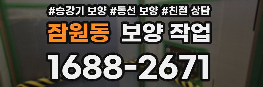 잠원동 보양 작업