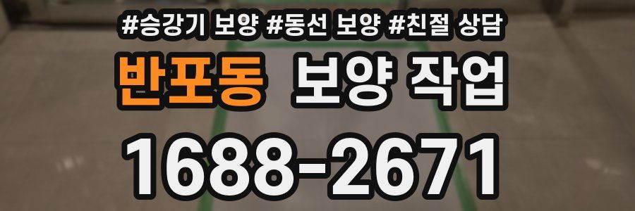 반포동 보양 작업