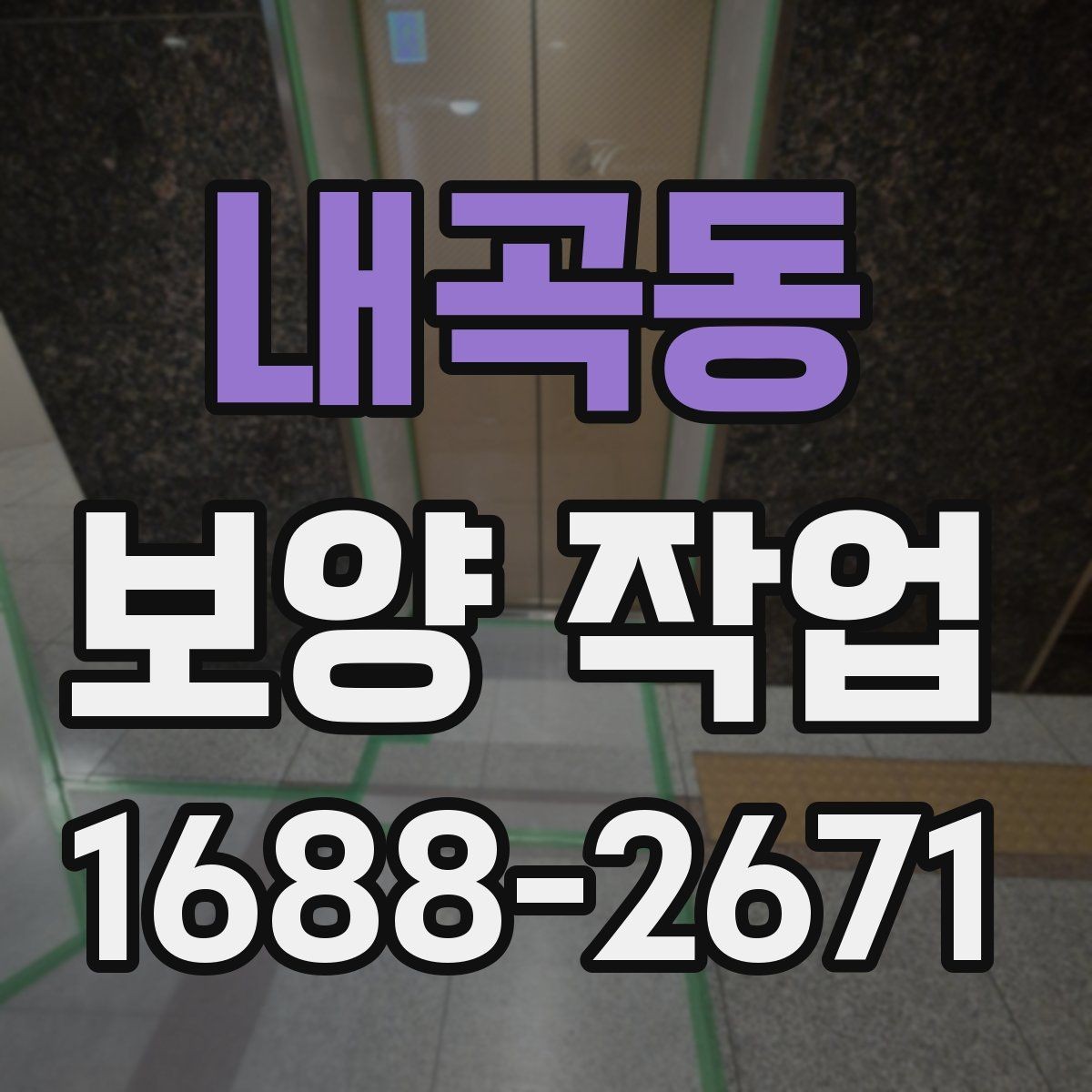 내곡동 보양 작업 후 재점검이 필요한 이유
