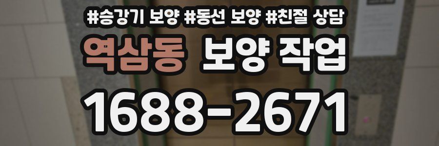 역삼동 보양 작업