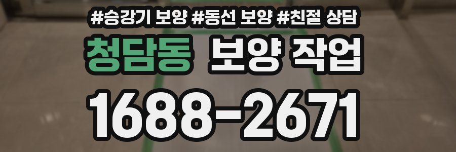 청담동 보양 작업